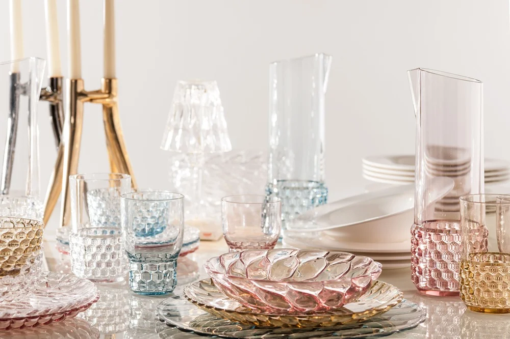 Photo set Kartell JELLIES FAMILY - WATER (4 glasses) LIGHT BLUE KAR01492E4 3